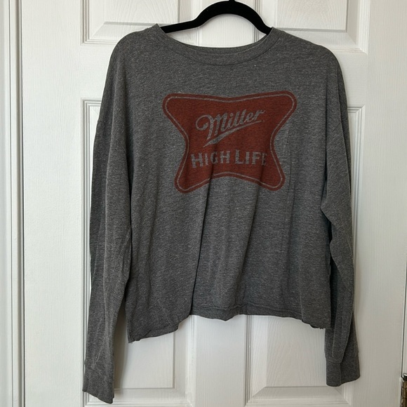 American Eagle Outfitters Tops - American Eagle Tailgate Miller Lite Long Sleeve Shirt